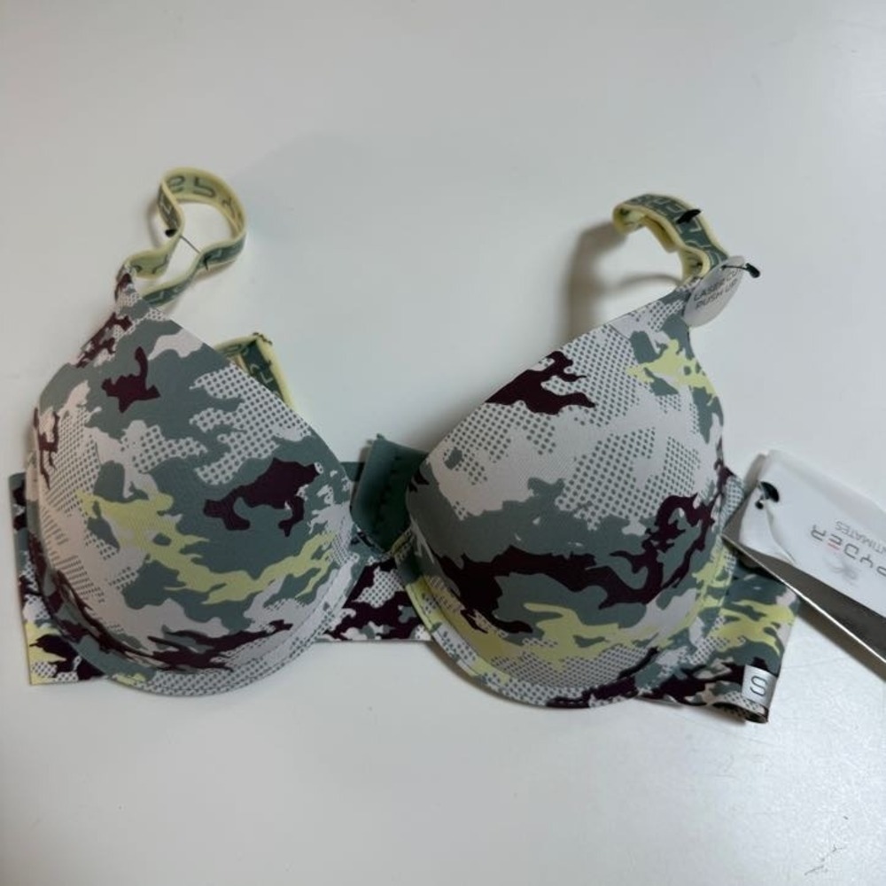 Spyder Push Up Bra Camo Womens 36C Camouflage Pattern New!